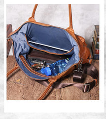 Leather Mens Large Black Travel Handbag Weekender Bag Brown Duffle Bag Luggage Bag for Men - imessengerbags