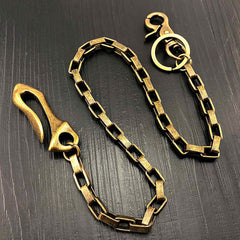 Cool Brass Gold Mens Wallet Chain Biker Wallet CHain Pants Chain Jeans Chain Jean Chain For Men - imessengerbags