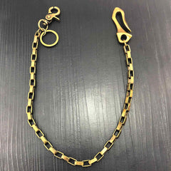 Cool Brass Gold Mens Wallet Chain Biker Wallet CHain Pants Chain Jeans Chain Jean Chain For Men - imessengerbags