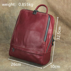 Vintage Leather Men's Backpack 13'' Laptop Backpack School Backpack For Men - imessengerbags