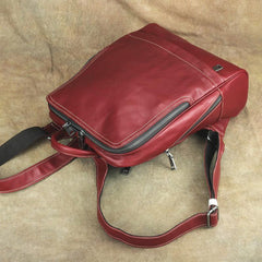 Vintage Leather Men's Backpack 13'' Laptop Backpack School Backpack For Men - imessengerbags