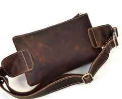 Brown Cool LEATHER MENS FANNY PACK FOR MEN BUMBAG Vintage WAIST BAGS