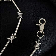 Badass Rock Punk STAINLESS STEEL Pants Chain Biker Wallet Chain For Men - imessengerbags