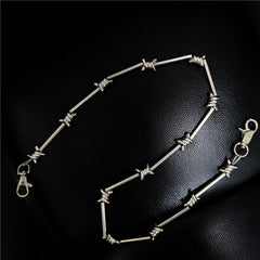 Badass Rock Punk STAINLESS STEEL Pants Chain Biker Wallet Chain For Men - imessengerbags
