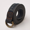 Slim Mens Double Loops Denim Belts Denim Blue Belts Vintage Denim Belt For Men Women