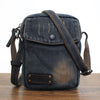 Denim Small Messenger Bag Mens Denim Vertical Phone Shoulder Bags Vintage Denim Mini Crossbody Bag For Women