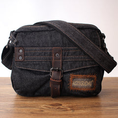 Blue Denim Small Messenger Bags Denim Small Side Bags Vintage Small Messenger Bag For Men