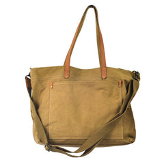 Simple Canvas Mens Womens Tote Shoulder Bags Messenger Handbag Camel Tote Side Bag For Men and Women - imessengerbags