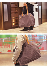 Simple Canvas Mens Womens Tote Shoulder Bags Messenger Handbag Camel Tote Side Bag For Men and Women - imessengerbags