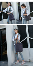 Simple Canvas Mens Womens Shoulder Tote Bag Messenger Bag Tote Handbag Side Bag For Men and Women - imessengerbags