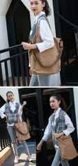 Simple Canvas Mens Womens Shoulder Tote Bag Messenger Bag Tote Handbag Side Bag For Men and Women - imessengerbags