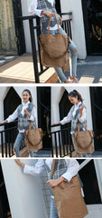 Simple Canvas Mens Womens Shoulder Tote Bag Messenger Bag Tote Handbag Side Bag For Men and Women - imessengerbags