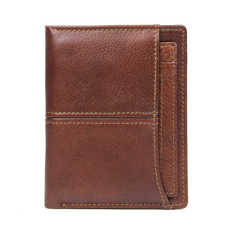 Simple Anti-Theft Leather Men's RFID billfold Wallet Multi-Card Wallet For Men - imessengerbags