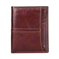 Simple Anti-Theft Leather Men's RFID billfold Wallet Multi-Card Wallet For Men - imessengerbags