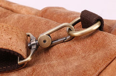 Cool Camel Leather Chest Bag Sling Bag Sling Crossbody Bags For Men - imessengerbags
