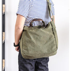 Canvas Mens Womens Large Side Bag Postman Bag Handbag Tote Bag Messenger Bag for Men