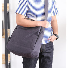 Canvas Mens Womens Large Side Bag Postman Bag Handbag Tote Bag Messenger Bag for Men