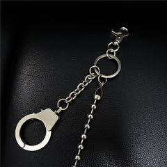Fashion Silver Mens Long Pants Chain Biker Wallet Chain Beaded Trousers Chain For Men - imessengerbags
