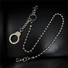 Fashion Silver Mens Long Pants Chain Biker Wallet Chain Beaded Trousers Chain For Men - imessengerbags