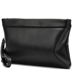 Fashion Black Leather Men's Clutch Purse Clutch Bag Wristlet Bag For Men - imessengerbags