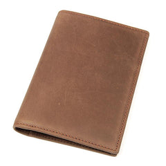 Slim RFID Men's Leather Bifold Passport Wallet Travel Wallet Ticket Wallet For Men - imessengerbags