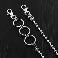 SOLID STAINLESS STEEL BIKER Mens Womens PANTS CHAIN Jeans Chain Jean Chain Biker Wallet Chain FOR MEN - imessengerbags
