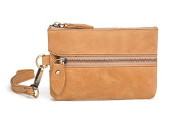 Small Leather Men's Key Wallet Car Key Holder Coin Wallet Change Holder For Men - imessengerbags