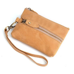 Small Leather Men's Key Wallet Car Key Holder Coin Wallet Change Holder For Men - imessengerbags