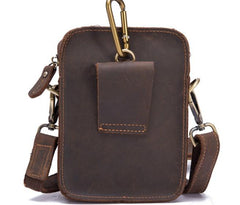 Simple Retro Leather Mens Tablet Messenger Bag Small Side Bag Messenger Bag For Men