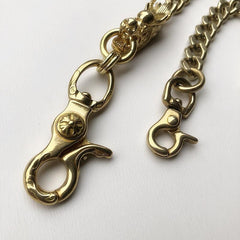 Solid Brass Cool Punk Rock Chinese Dragon Wallet Chain Biker Trucker Wallet Chain Trucker Wallet Chain for Men - imessengerbags