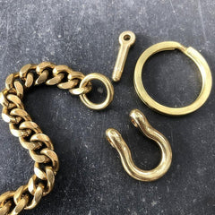 Solid Brass Cool Punk Rock Skull Wallet Chain Biker Trucker Wallet Chain Trucker Wallet Chain for Men