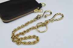 Solid Brass Cool Punk Rock Wallet Chain Biker Trucker Wallet Chain Trucker Wallet Chain for Men