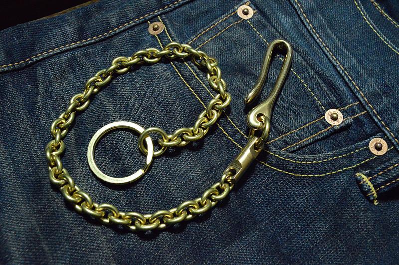 Solid Brass Cool Punk Rock Wallet Chains Biker Trucker Wallet Chain Tr