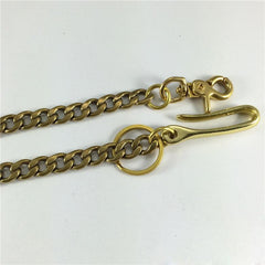 Solid Brass Cool Punk Rock Wallet Chain Biker Trucker Wallet Chain Trucker Wallet Chain for Men - imessengerbags