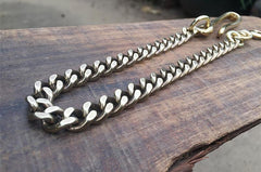 Solid Brass Cool Punk Rock Wallet Chain Biker Trucker Wallet Chain Trucker Wallet Chain for Men