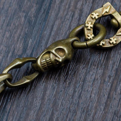 Solid Men's Handmade Horseshoe Buckle Key Chain Pants Chains Biker Wallet Chain For Men - imessengerbags