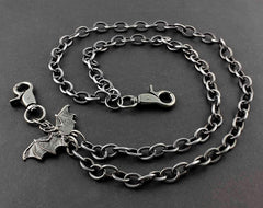 Solid Stainless Steel Bat Wallet Chain Cool Punk Rock Biker Trucker Wallet Chain Trucker Wallet Chain for Men - imessengerbags