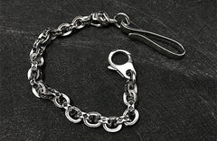 Solid Stainless Steel Cool Punk Rock Skull Wallet Chain Biker Trucker Wallet Chain Trucker Wallet Chain for Men