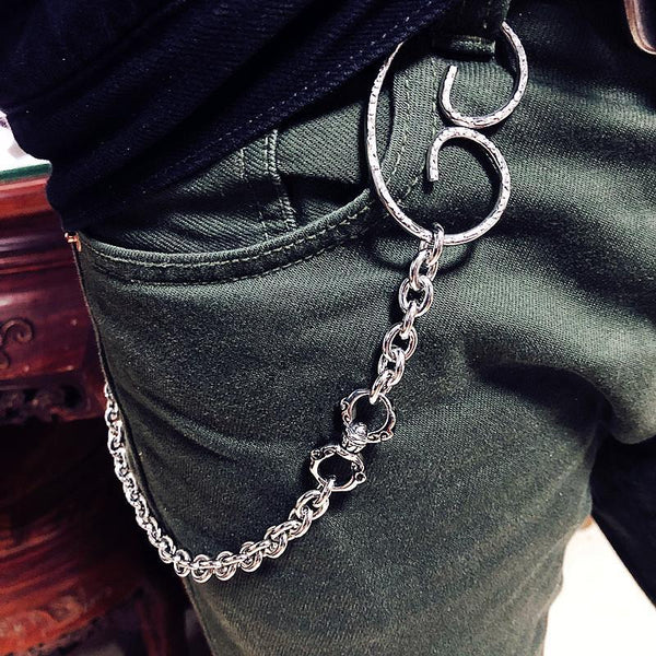 Solid Stainless Steel Cool Punk Rock Wallet Chain Biker Trucker Wallet Chain Trucker Wallet Chain for Men - imessengerbags