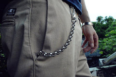 Solid Stainless Steel Cool Punk Rock Wallet Chain Biker Trucker Wallet Chain Trucker Wallet Chain for Men