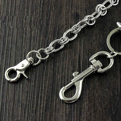 Solid Stainless Steel Revolver Wallet Chain Cool Punk Rock Biker Trucker Wallet Chain Trucker Wallet Chain for Men