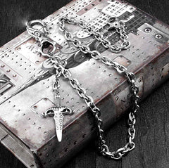 Solid Stainless Steel Skull Sword Wallet Chain Cool Punk Rock Biker Trucker Wallet Chain Trucker Wallet Chain for Men