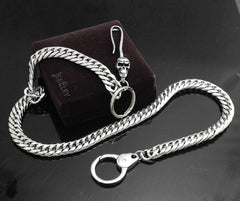 Solid Stainless Steel Skull Wallet Chain Cool Punk Rock Biker Trucker Wallet Chain Trucker Wallet Chain for Men