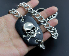 Solid Stainless Steel Skull Wallet Chain Cool Punk Rock Biker Trucker Wallet Chain Trucker Wallet Chain for Men