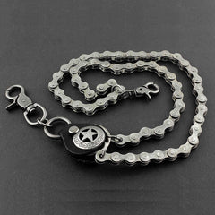 Solid Stainless Steel Star Bike Chain Wallet Chain Cool Punk Rock Biker Trucker Wallet Chain Trucker Wallet Chain for Men