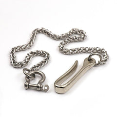 Solid Stainless Steel 18''Long SilverKey Chain Wallet Chain Pants Chain For Men - imessengerbags