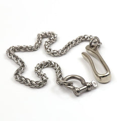 Solid Stainless Steel 18''Long SilverKey Chain Wallet Chain Pants Chain For Men - imessengerbags