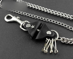 Solid Stainless Steel Wallet Chain Cool Punk Rock Biker Trucker Wallet Chain Trucker Wallet Chain for Men - imessengerbags
