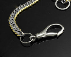 Solid Stainless Steel Wallet Chain Cool Punk Rock Biker Trucker Wallet Chain Trucker Wallet Chain for Men