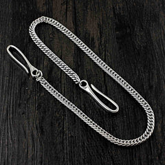 SOLID STAINLESS STEEL Mens BIKER WALLET CHAIN LONG PANTS CHAIN Jeans Chain Jean Chain FOR Women MEN - imessengerbags